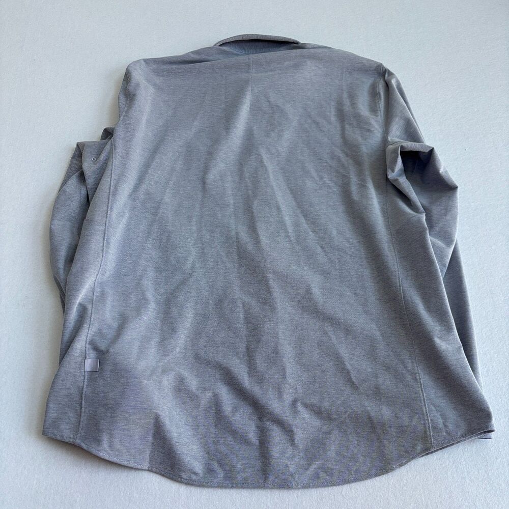 Lululemon Commission Long Sleeve Shirt Mens XL Blue Pocket Performance Stretch - Picture 4 of 8